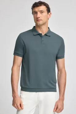 Polo Club Polos*Polo bleu avec broderie Rigby Go Denim