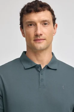 Polo Club Polos*Polo bleu avec broderie Rigby Go Denim