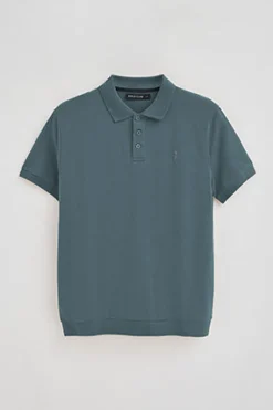 Polo Club Polos*Polo bleu avec broderie Rigby Go Denim