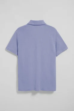 Polo Club Polos*Polo bleu eau à manches courtes et trois boutons avec logo brodé Rigby Go Bleu Aqua