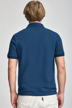 Polo Club Polos*Polo à manches courtes et trois boutons avec logo brodé Rigby Go Bleu Indigo