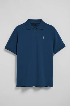 Polo Club Polos*Polo à manches courtes et trois boutons avec logo brodé Rigby Go Bleu Indigo