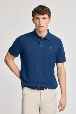 Polo Club Polos*Polo en piqué à manches courtes avec broderie Rigby Best Bleu Indigo