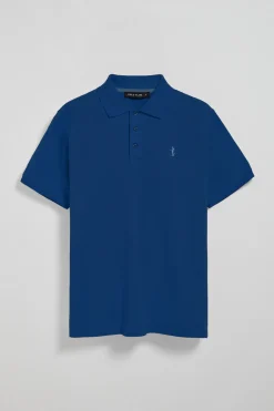 Polo Club Polos*Polo en piqué à manches courtes avec broderie Rigby Best Bleu Indigo