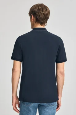 Polo Club Polos*Polo à manches courtes et deux boutons sur la poitrine Bleu Marine