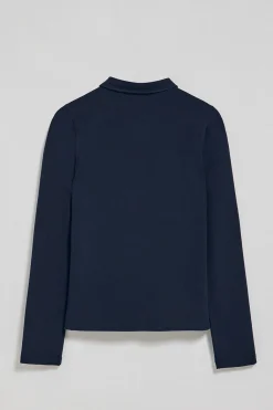 Polo Club Polos*Polo à manches longues en coton avec broderie Rigby Best Bleu Marine