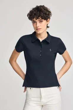 Polo Club Polos*Polo à manches courtes en coton avec broderie Rigby Best Bleu Marine