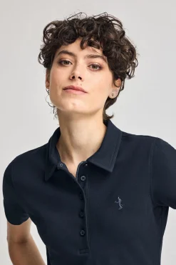 Polo Club Polos*Polo à manches courtes en coton avec broderie Rigby Best Bleu Marine