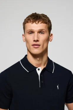 Polo Club Pulls|Polos*Polo en maille avec boutons et broderie Rigby Go Bleu Marine