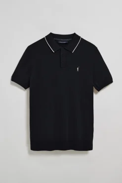 Polo Club Pulls|Polos*Polo en maille avec boutons et broderie Rigby Go Bleu Marine