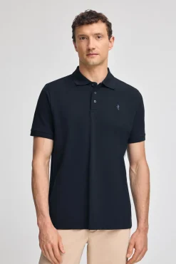 Polo Club Polos*Polo en piqué à manches courtes avec broderie Rigby Best Bleu Marine