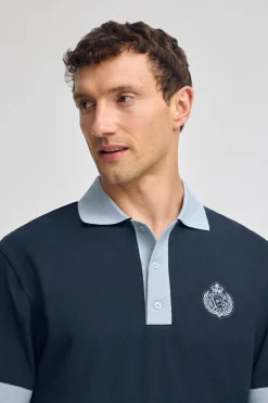Polo Club Polos*Polo Morfeo à manches courtes avec détail nautique Bleu Marine