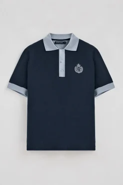 Polo Club Polos*Polo Morfeo à manches courtes avec détail nautique Bleu Marine
