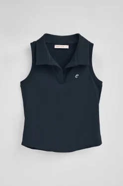 Polo Club Polos*Polo sans manches avec monogramme brodé Bleu Marine