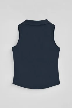 Polo Club Polos*Polo sans manches avec monogramme brodé Bleu Marine