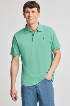 Polo Club Polos*Polo couleur en piqué à manches courtes avec broderie Rigby Best Aigue-Marine