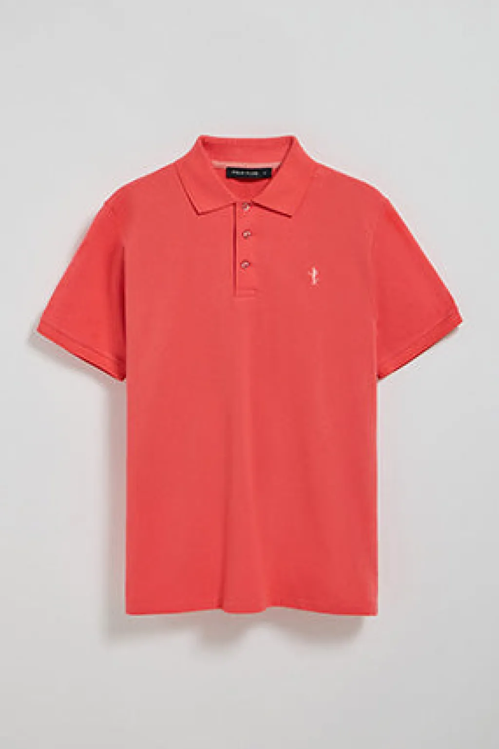 Polo Club Polos*Polo couleur corail en piqué à manches courtes avec broderie Rigby Best Coral
