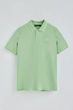 Polo Club Polos*Polo couleur à manches courtes et deux boutons sur la poitrine Menthe