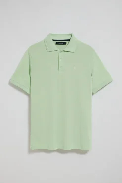 Polo Club Polos*Polo couleur à manches courtes et trois boutons avec logo brodé Rigby Go Menthe