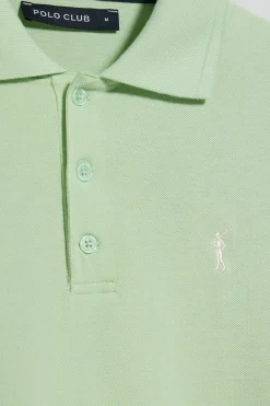 Polo Club Polos*Polo couleur à manches courtes et trois boutons avec logo brodé Rigby Go Menthe