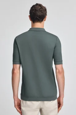 Polo Club Polos*Polo Esko avec fermeture éclair et monogramme brodé Gris Pierre