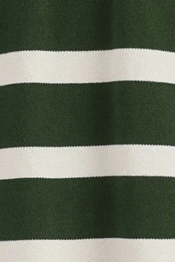 Polo Club Polos*Polo Genova rayé avec broderie monogramme Vert Bouteille
