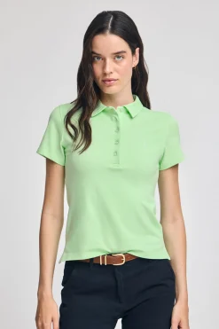 Polo Club Polos*Polo à manches courtes en coton avec broderie Rigby Best Menthe