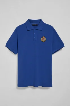 Polo Club Polos*Polo Nautic avec écusson nautique sur la poitrine Bleu Royal