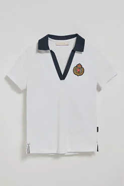 Polo Club Polos*Polo Nautic sans boutons avec détail nautique sur la poitrine Blanc
