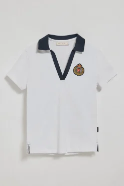 Polo Club Polos*Polo Nautic sans boutons avec détail nautique sur la poitrine Blanc