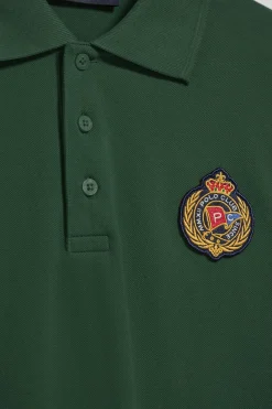 Polo Club Polos*Polo Nautic vert avec écusson nautique sur la poitrine Vert Bouteille