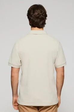 Polo Club Polos*Polo Pascal sans boutons avec monogramme brodé Gris clair