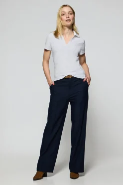 Polo Club Polos*Polo Pedraza sans boutons à logo caoutchouté Blanc