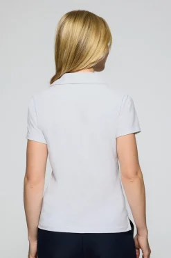 Polo Club Polos*Polo Pedraza sans boutons à logo caoutchouté Blanc