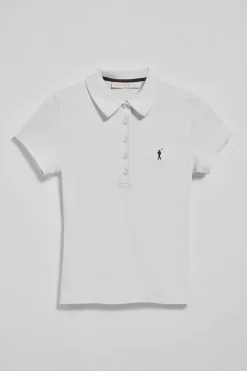 Polo Club Polos*Polo Pereira à cinq boutons, avec broderie Rigby Go Blanc