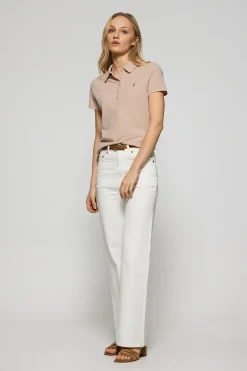 Polo Club Polos*Polo Pereira couleur à cinq boutons, avec broderie Rigby Go Maquillage