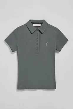 Polo Club Polos*Polo Pereira à cinq boutons avec broderie Rigby Go Gris Pierre