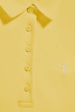 Polo Club Polos*Polo Pereira jaune clair à cinq boutons avec broderie Rigby Go Jaune tendre