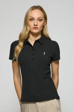Polo Club Polos*Polo Pereira à cinq boutons, avec broderie Rigby Go Noir
