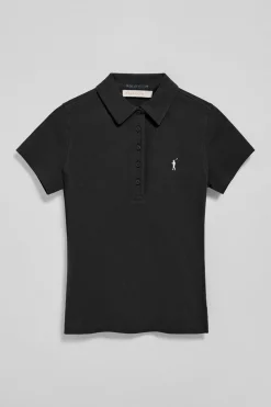 Polo Club Polos*Polo Pereira à cinq boutons, avec broderie Rigby Go Noir