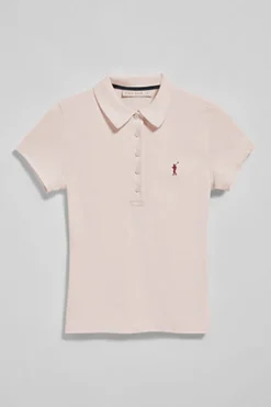 Polo Club Polos*Polo Pereira à cinq boutons, avec broderie Rigby Go Rose