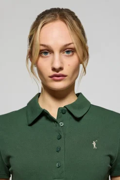 Polo Club Polos*Polo Pereira à cinq boutons avec broderie Rigby Go Vert Bouteille
