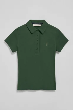Polo Club Polos*Polo Pereira à cinq boutons avec broderie Rigby Go Vert Bouteille