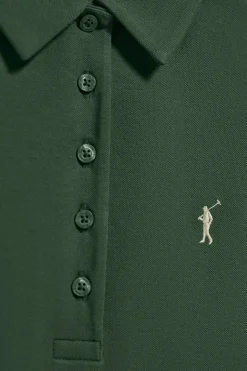Polo Club Polos*Polo Pereira à cinq boutons avec broderie Rigby Go Vert Bouteille