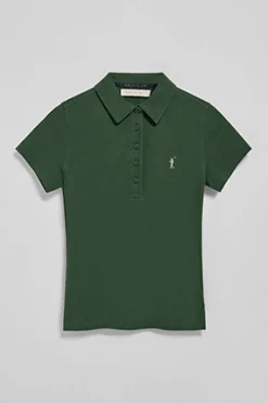 Polo Club Polos*Polo Pereira à cinq boutons avec broderie Rigby Go Vert Bouteille