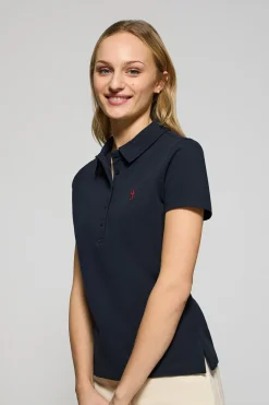 Polo Club Polos*Polo Pereire à cinq boutons, avec broderie Rigby Go Bleu Marine