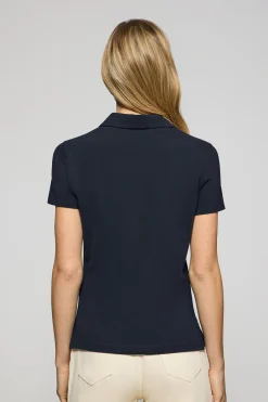 Polo Club Polos*Polo Pereire à cinq boutons, avec broderie Rigby Go Bleu Marine