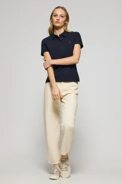 Polo Club Polos*Polo Pereire à cinq boutons, avec broderie Rigby Go Bleu Marine