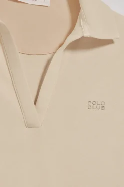 Polo Club Polos*Polo Pia sans boutons avec logo caoutchouté Beige
