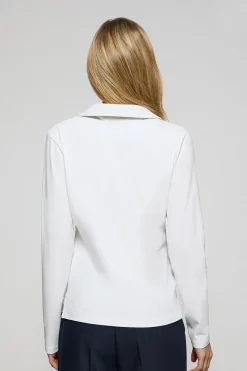 Polo Club Polos*Polo Pia sans boutons avec logo caoutchouté Blanc